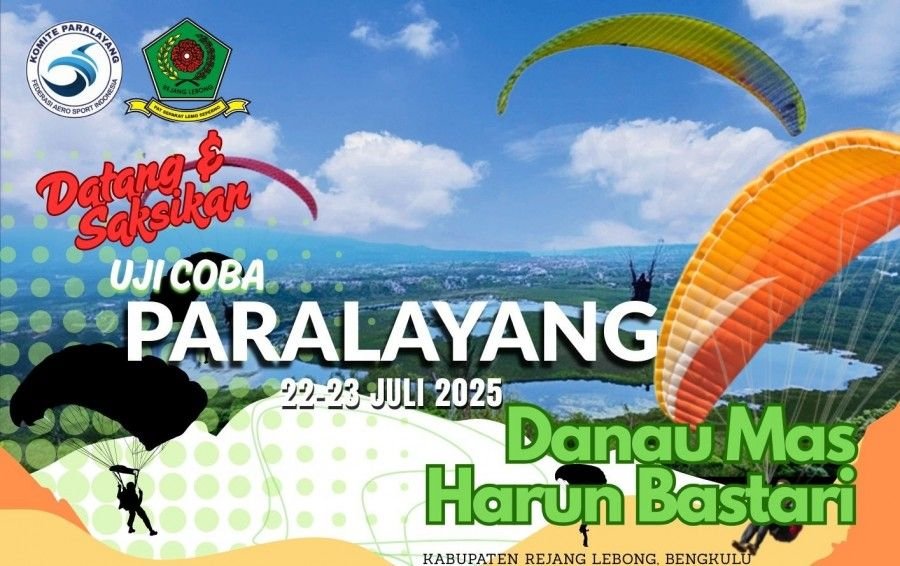 Danau Mas Harun Bastari Bersiap Jadi Magnet Paralayang Sumbagsel, Optimisme Ekonomi Lokal Melambung Tinggi Rejang L