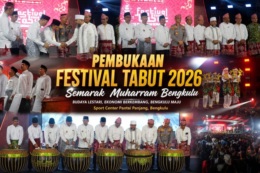 Semarak Festival Tabut 2026 Resmi Dimulai! Gubernur Helmi Hasan Siapkan Kejutan Mega Event 'Semarak Merah Putih'