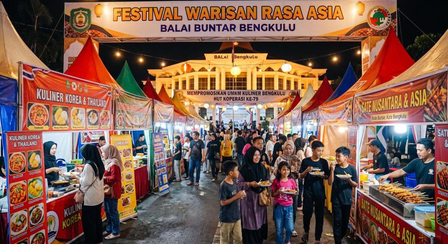 Surga Kuliner Hadir di Balai Buntar! Festival Warisan Rasa Asia Bengkulu Sajikan Cita Rasa Nusantara hingga Mancanegara