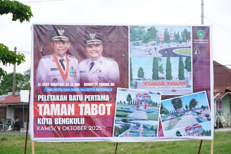 Taman Tabot Mulai Dibangun, Wajah Baru Bengkulu di Balik Benteng Marlborough Siap Memesona